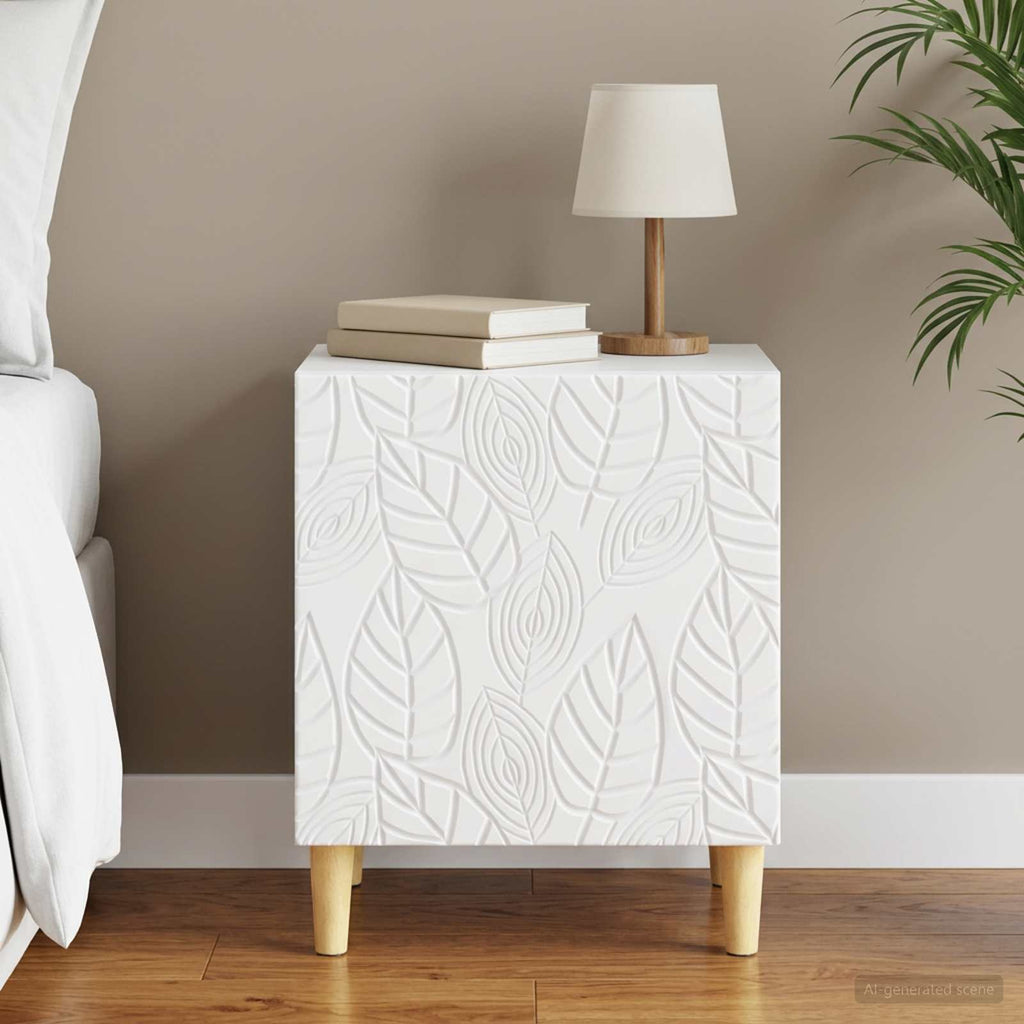 vidaXL Stolik nocny Biały 43 x 34,5 x 50 cm Drewno inżynieryjne