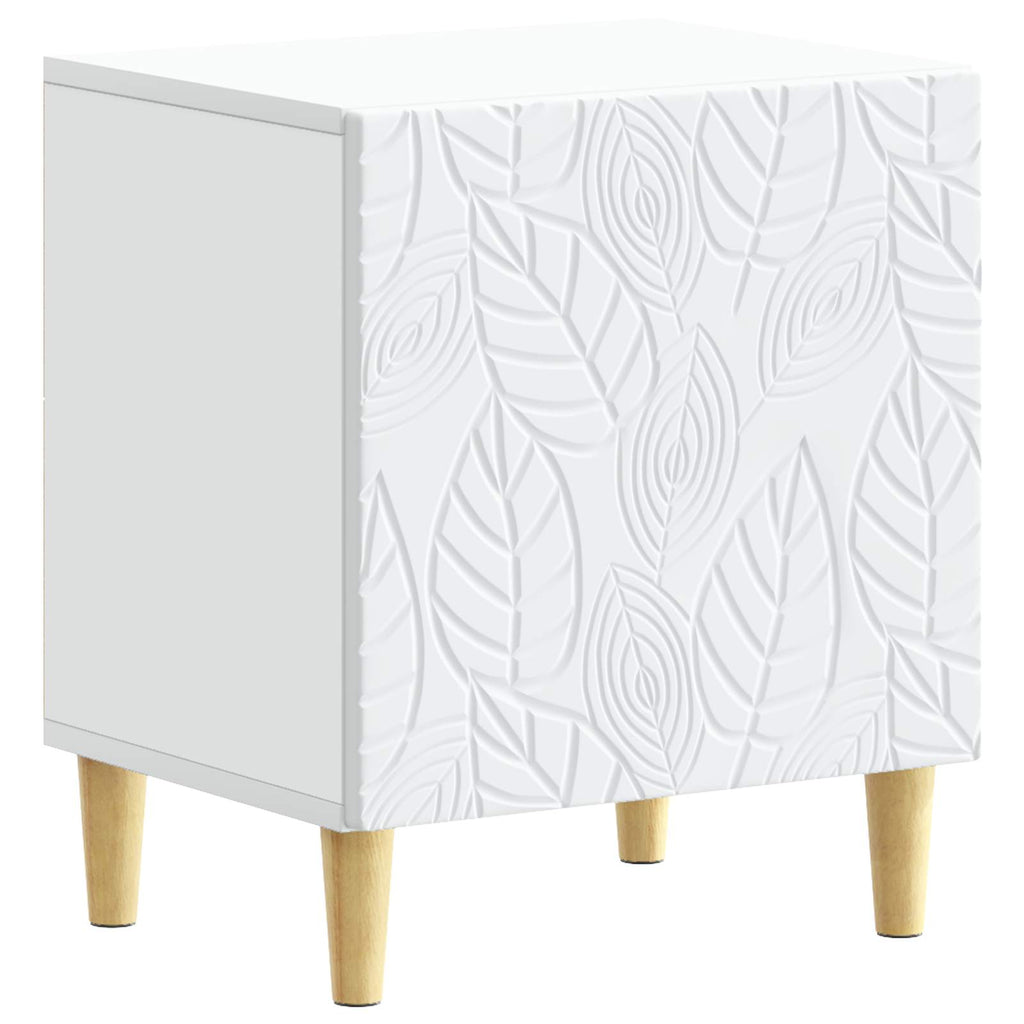 vidaXL Stolik nocny Biały 43 x 34,5 x 50 cm Drewno inżynieryjne