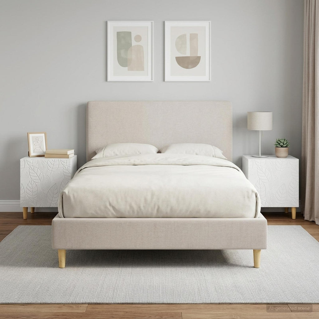 vidaXL Stolik nocny 2 szt. Biały 43 x 34,5 x 50 cm Drewno inżynieryjne