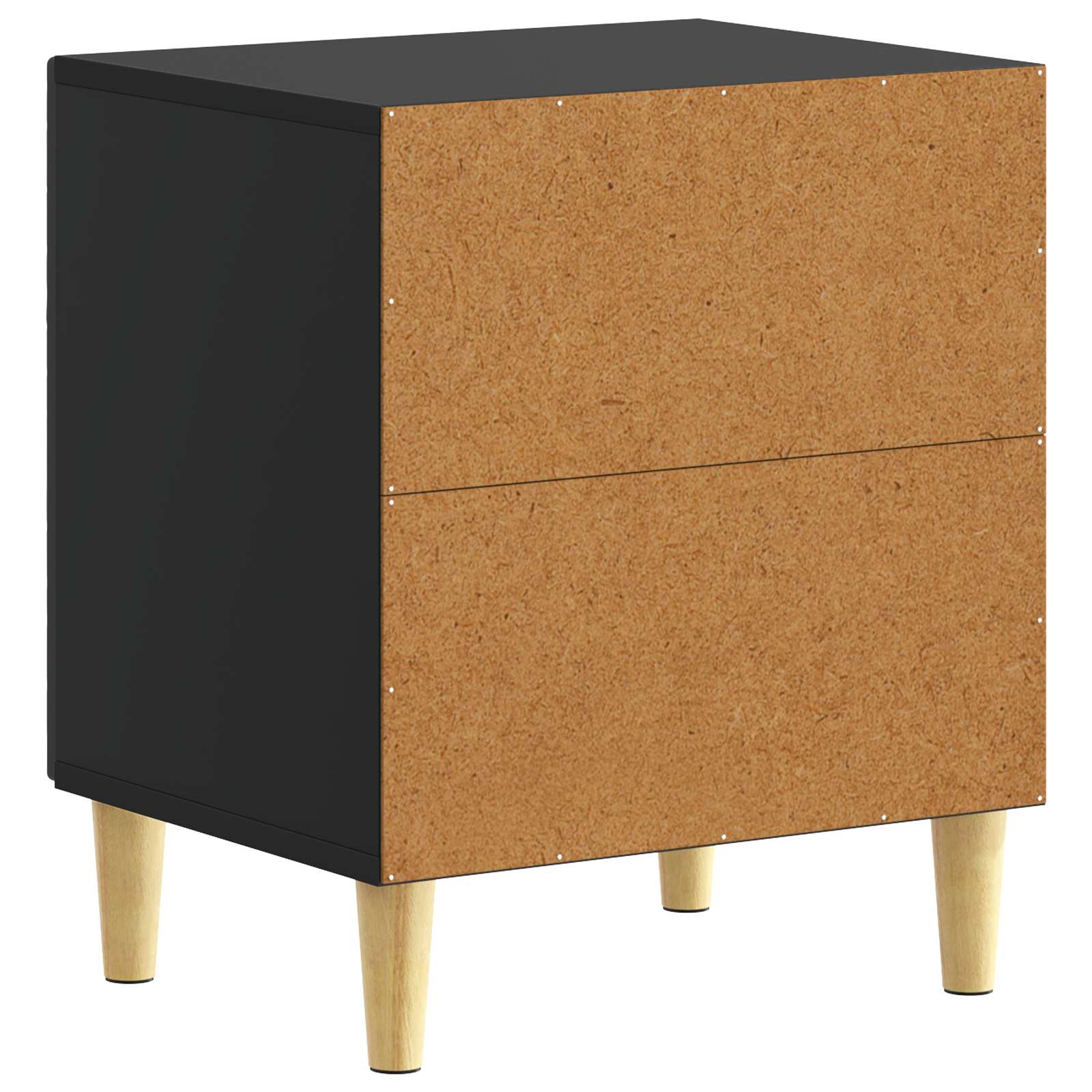 vidaXL Stolik nocny 2 szt. Czarny 43 x 34,5 x 50 cm