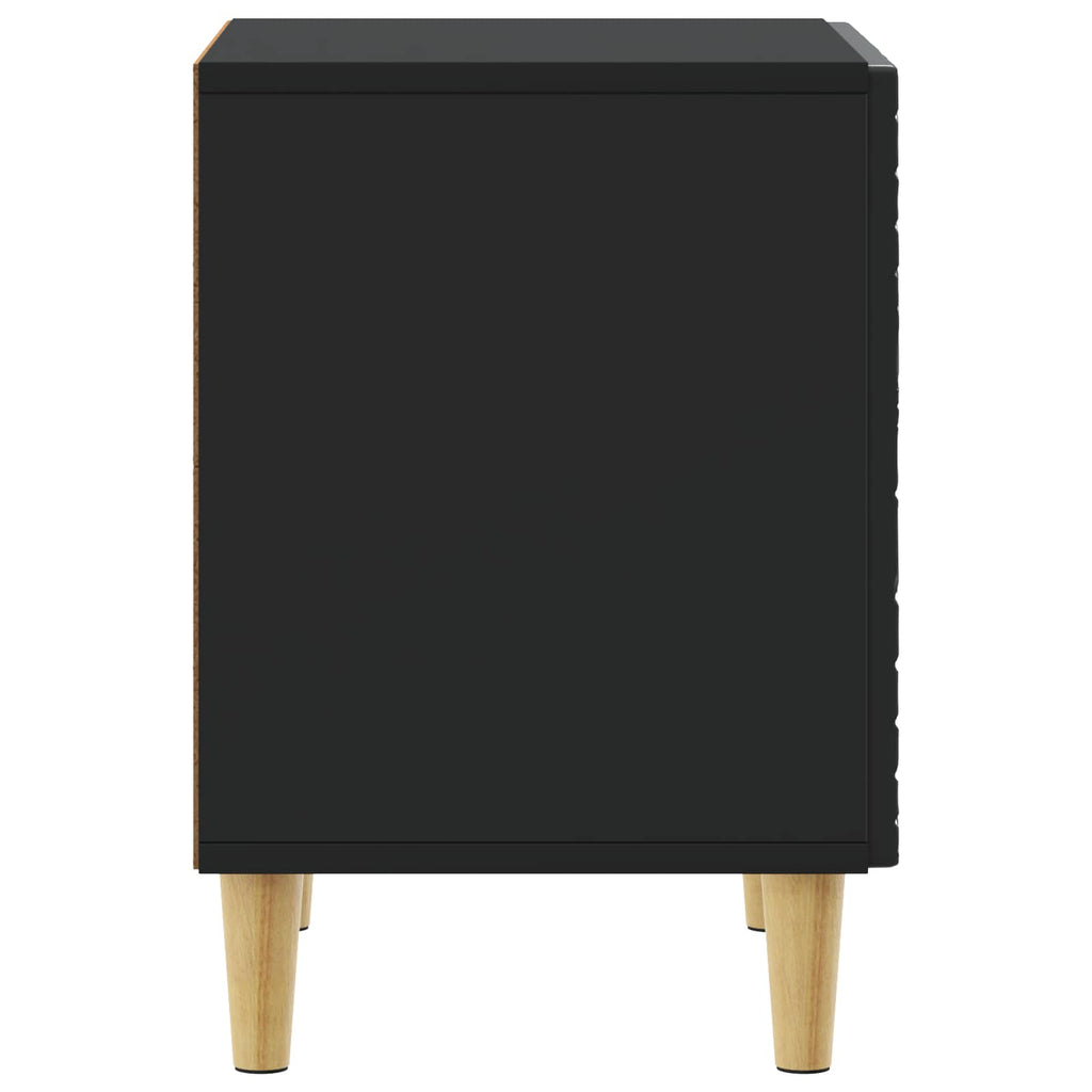 vidaXL Stolik nocny 2 szt. Czarny 43 x 34,5 x 50 cm