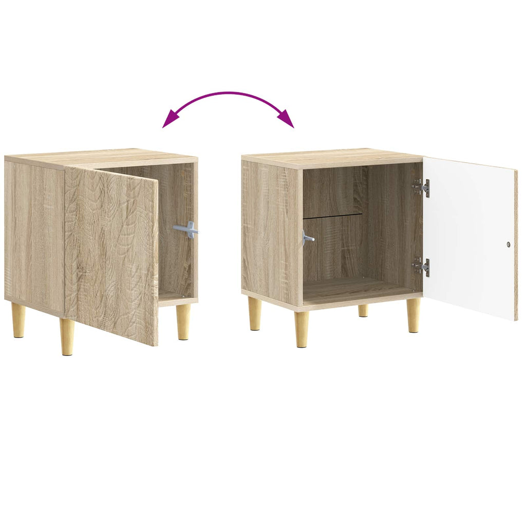 vidaXL Stolik nocny dąb Sonoma 43 x 34,5 x 50 cm Drewno inżynieryjne