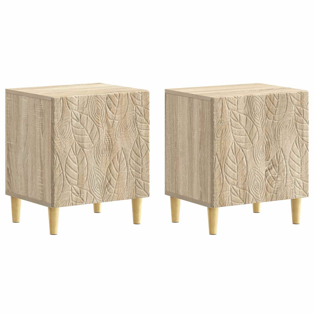 vidaXL Stolik nocny 2 szt. dąb Sonoma 43 x 34,5 x 50 cm