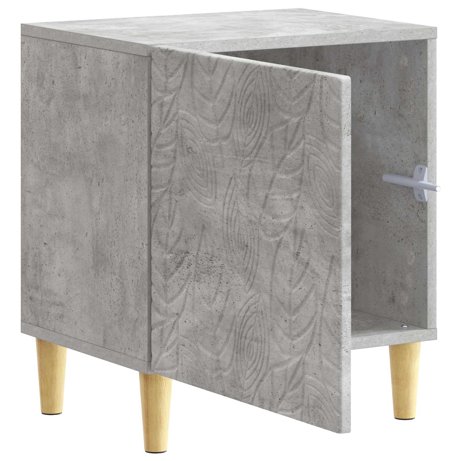 vidaXL Stolik nocny Betonowy szary 43 x 34,5 x 50 cm