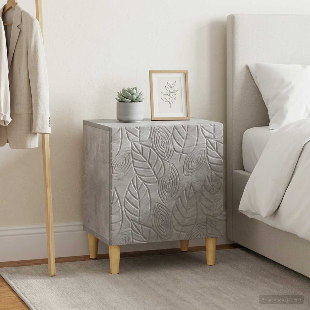 vidaXL Stolik nocny 2 szt. Betonowy szary 43 x 34,5 x 50 cm