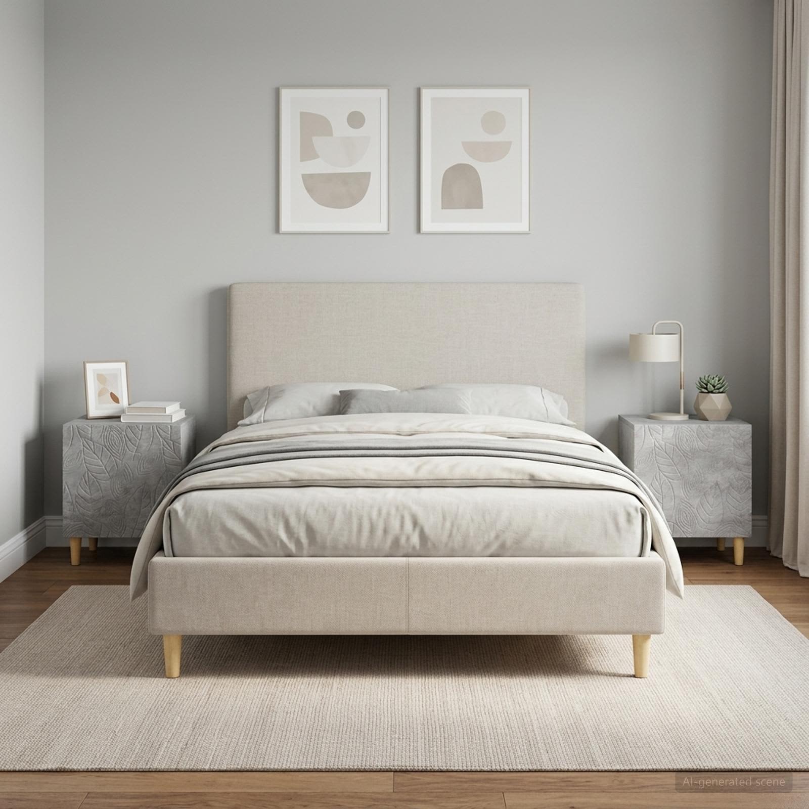 vidaXL Stolik nocny 2 szt. Betonowy szary 43 x 34,5 x 50 cm
