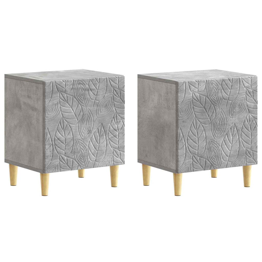 vidaXL Stolik nocny 2 szt. Betonowy szary 43 x 34,5 x 50 cm