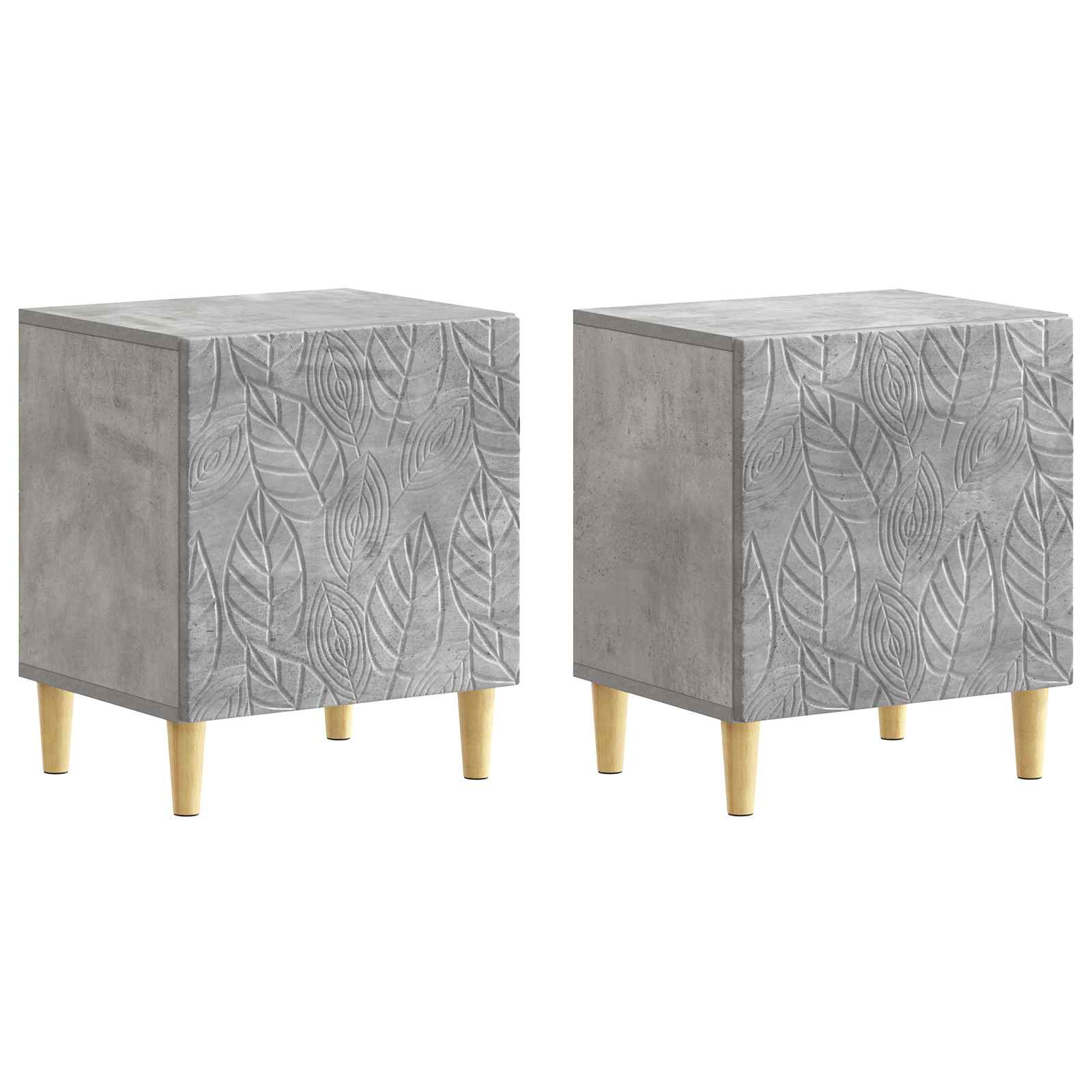 vidaXL Stolik nocny 2 szt. Betonowy szary 43 x 34,5 x 50 cm
