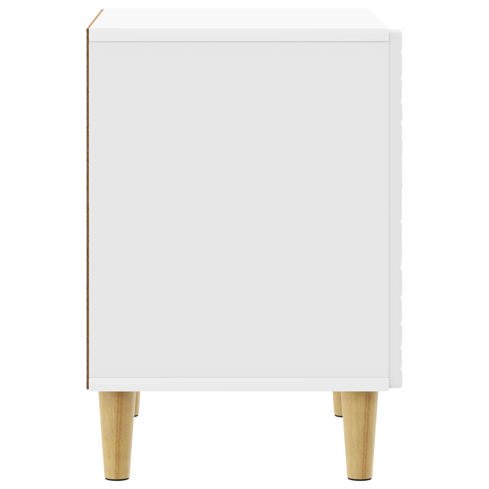 vidaXL Stolik nocny Biały wysoki połysk 43 x 34,5 x 50 cm