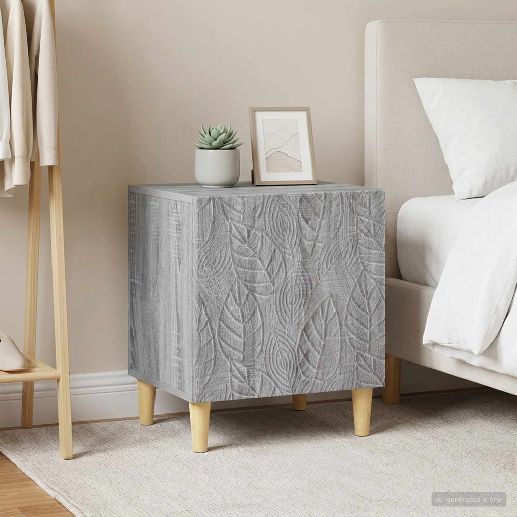 vidaXL Stolik nocny 2 szt. Szary Sonoma 43 x 34,5 x 50 cm