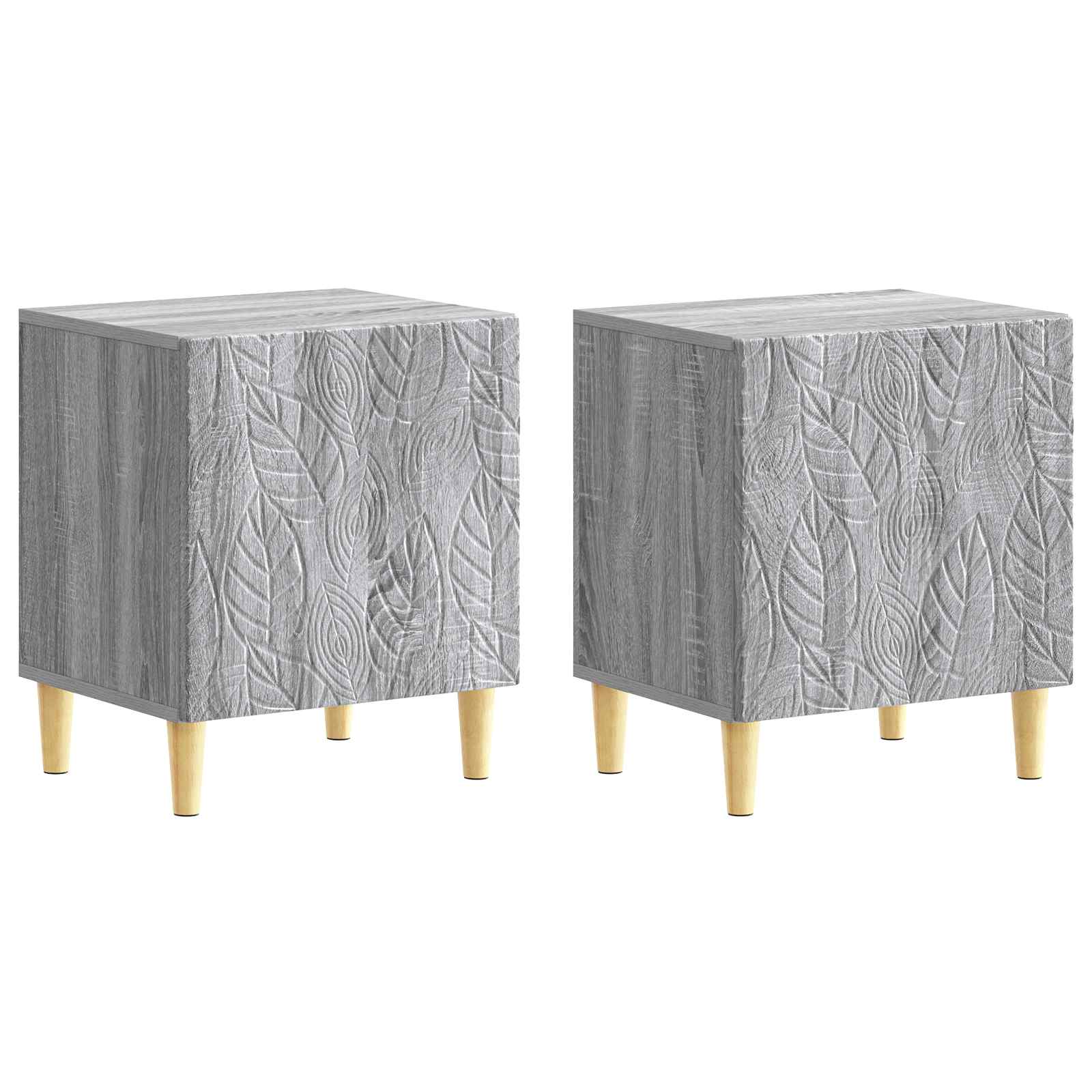 vidaXL Stolik nocny 2 szt. Szary Sonoma 43 x 34,5 x 50 cm