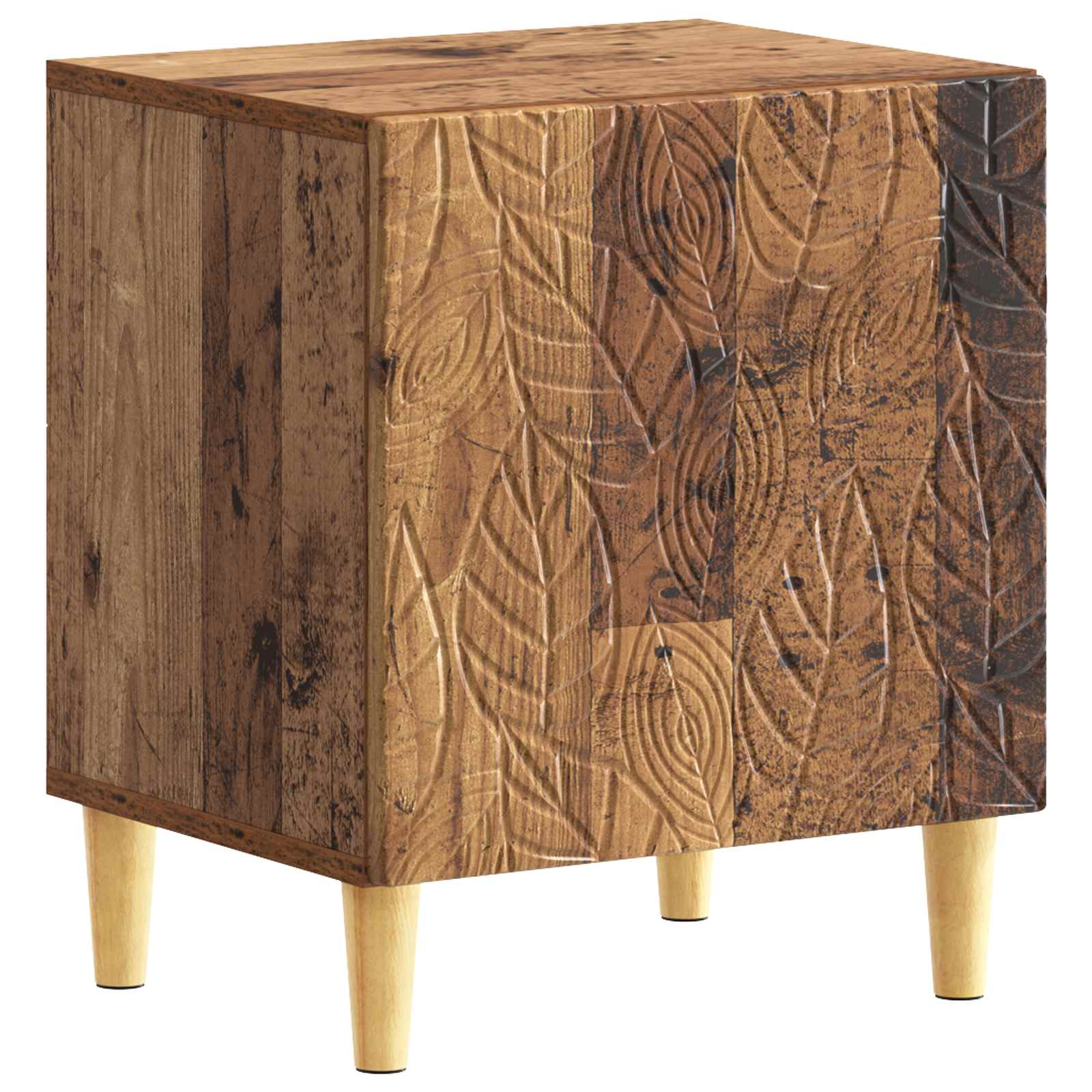 vidaXL Stolik nocny 2 szt. Stare drewno 43 x 34,5 x 50 cm