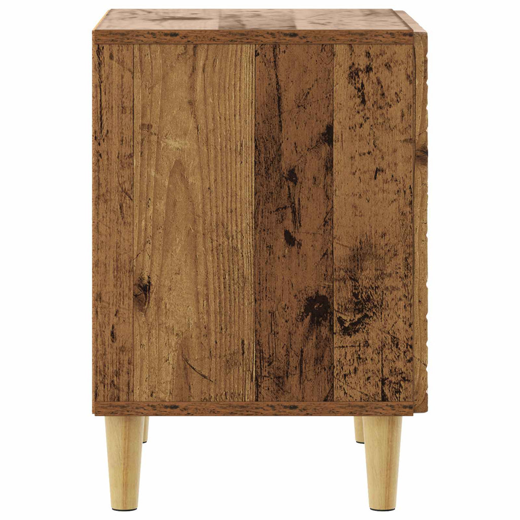 vidaXL Stolik nocny 2 szt. Stare drewno 43 x 34,5 x 50 cm