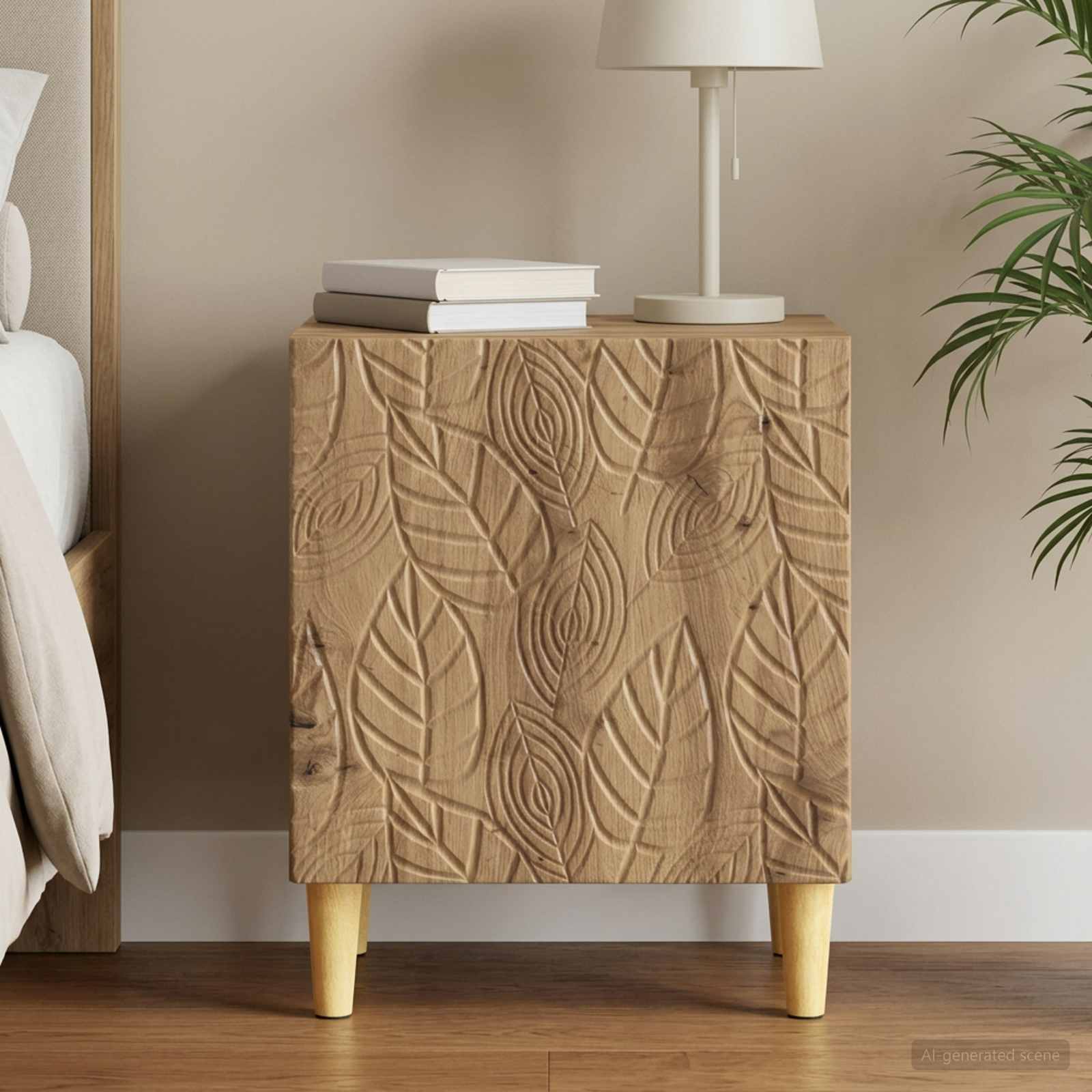 vidaXL Stolik nocny Dąb artisan 43 x 34,5 x 50 cm Drewno inżynieryjne