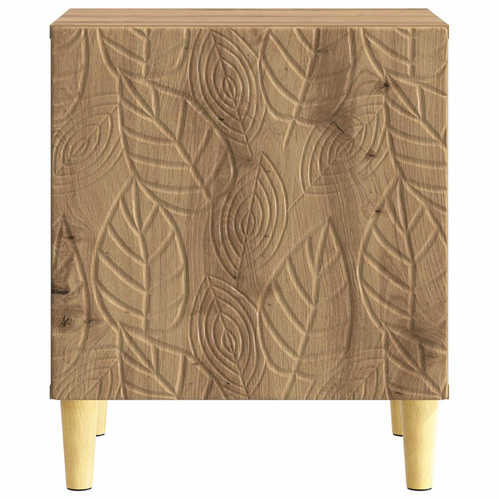 vidaXL Stolik nocny Dąb artisan 43 x 34,5 x 50 cm Drewno inżynieryjne