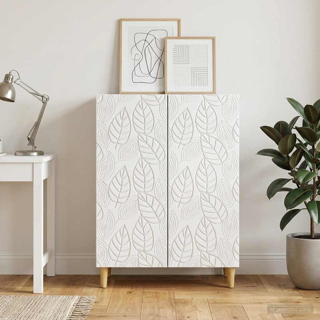 vidaXL Bufet Biały 66 x 34,5 x 90 cm Drewno inżynieryjne
