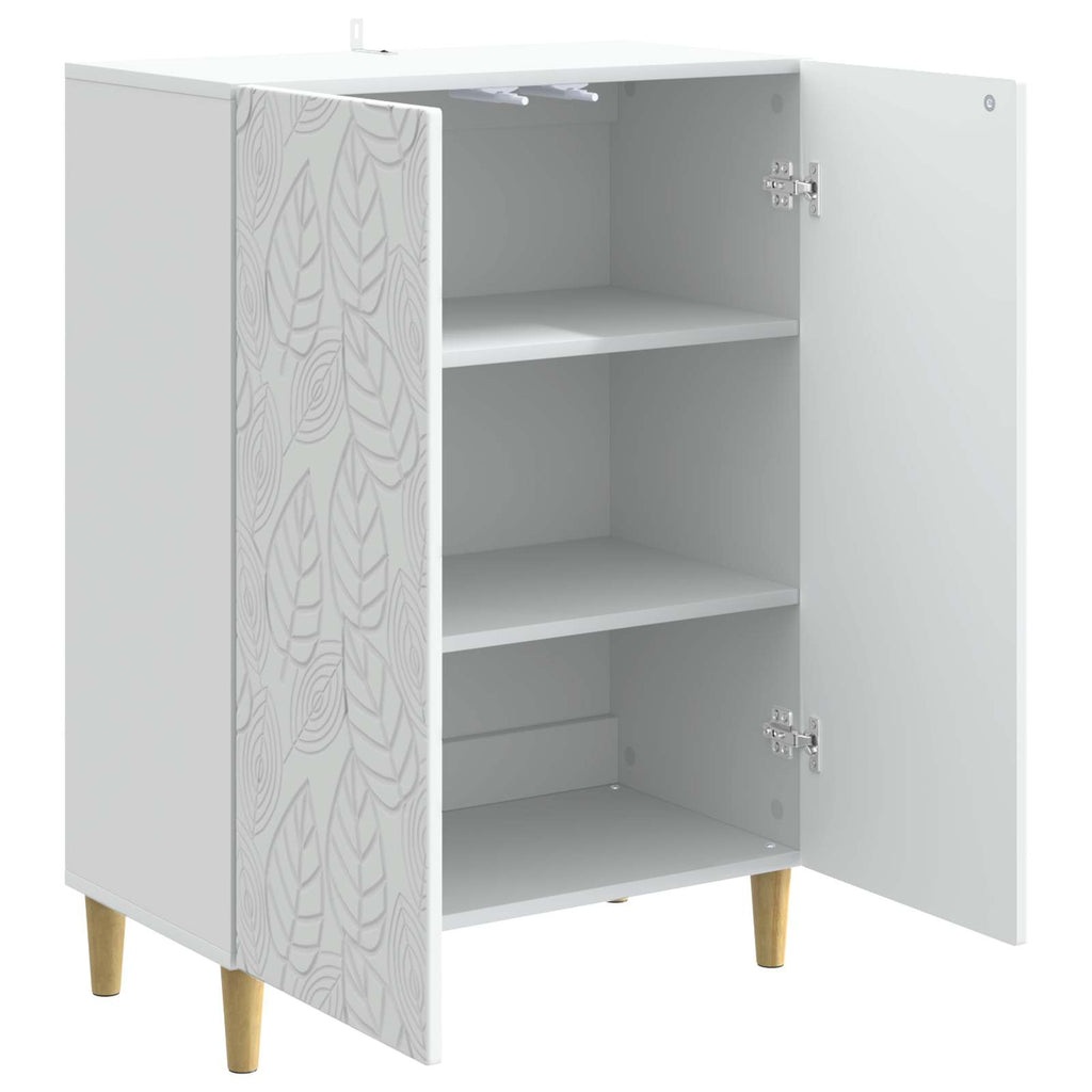 vidaXL Bufet Biały 66 x 34,5 x 90 cm Drewno inżynieryjne