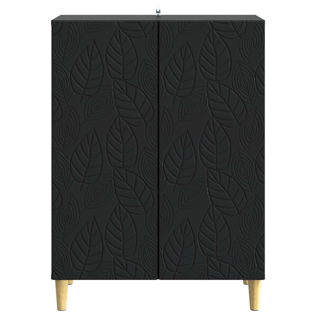 vidaXL Bufet Czarny 66 x 34,5 x 90 cm Drewno inżynieryjne