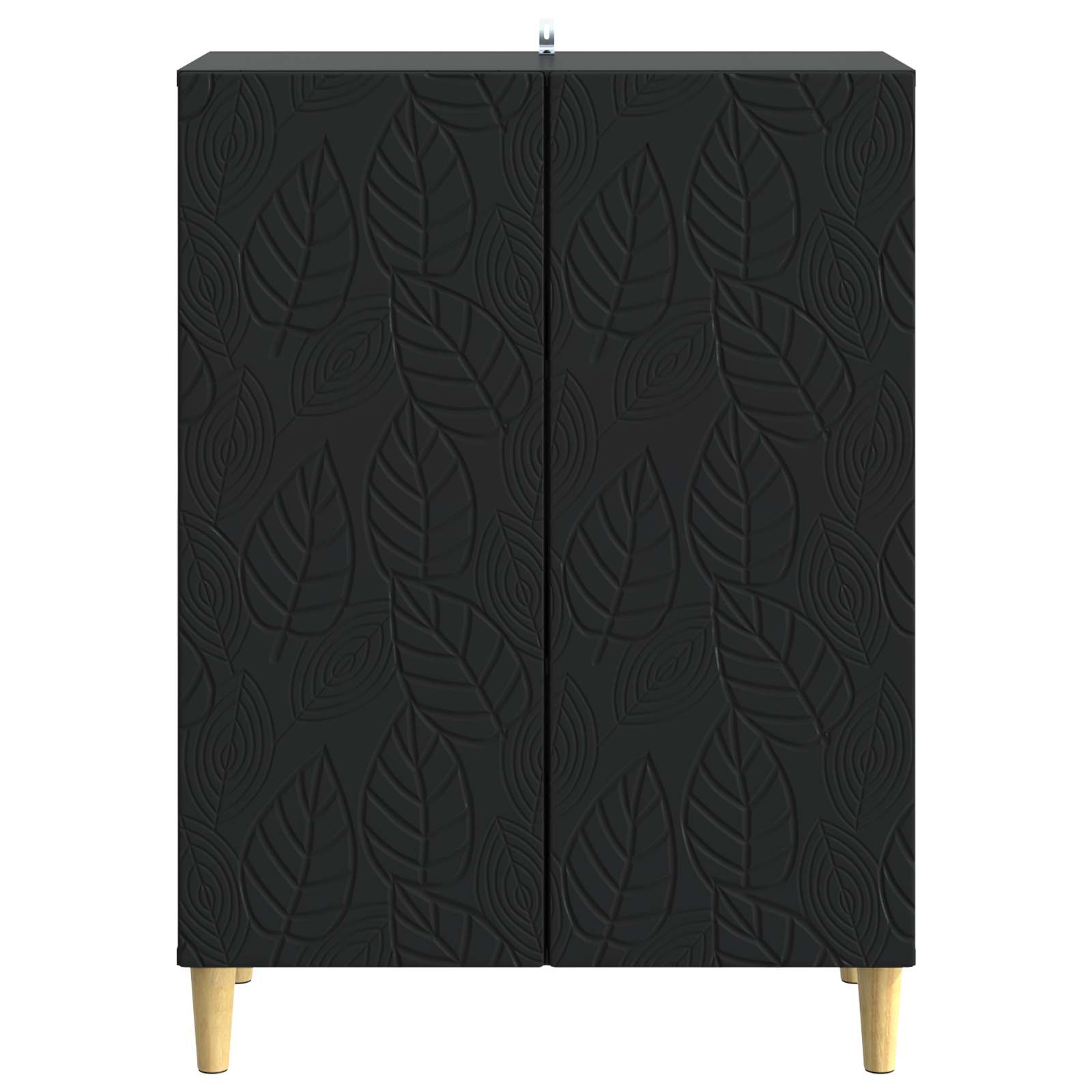 vidaXL Bufet Czarny 66 x 34,5 x 90 cm Drewno inżynieryjne