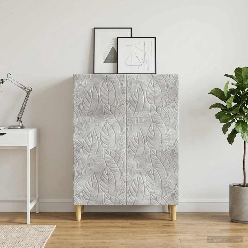 vidaXL Bufet Betonowy szary 66 x 34,5 x 90 cm Drewno inżynieryjne