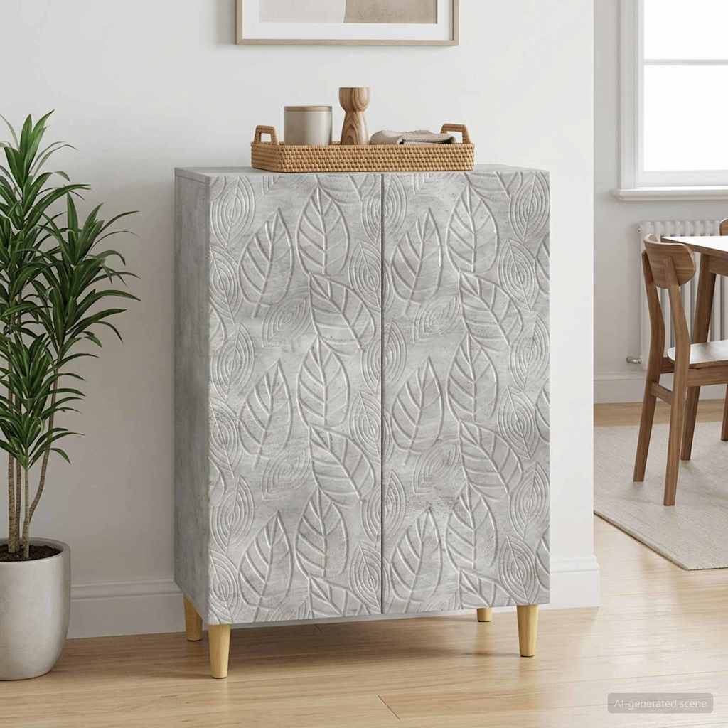 vidaXL Bufet Betonowy szary 66 x 34,5 x 90 cm Drewno inżynieryjne