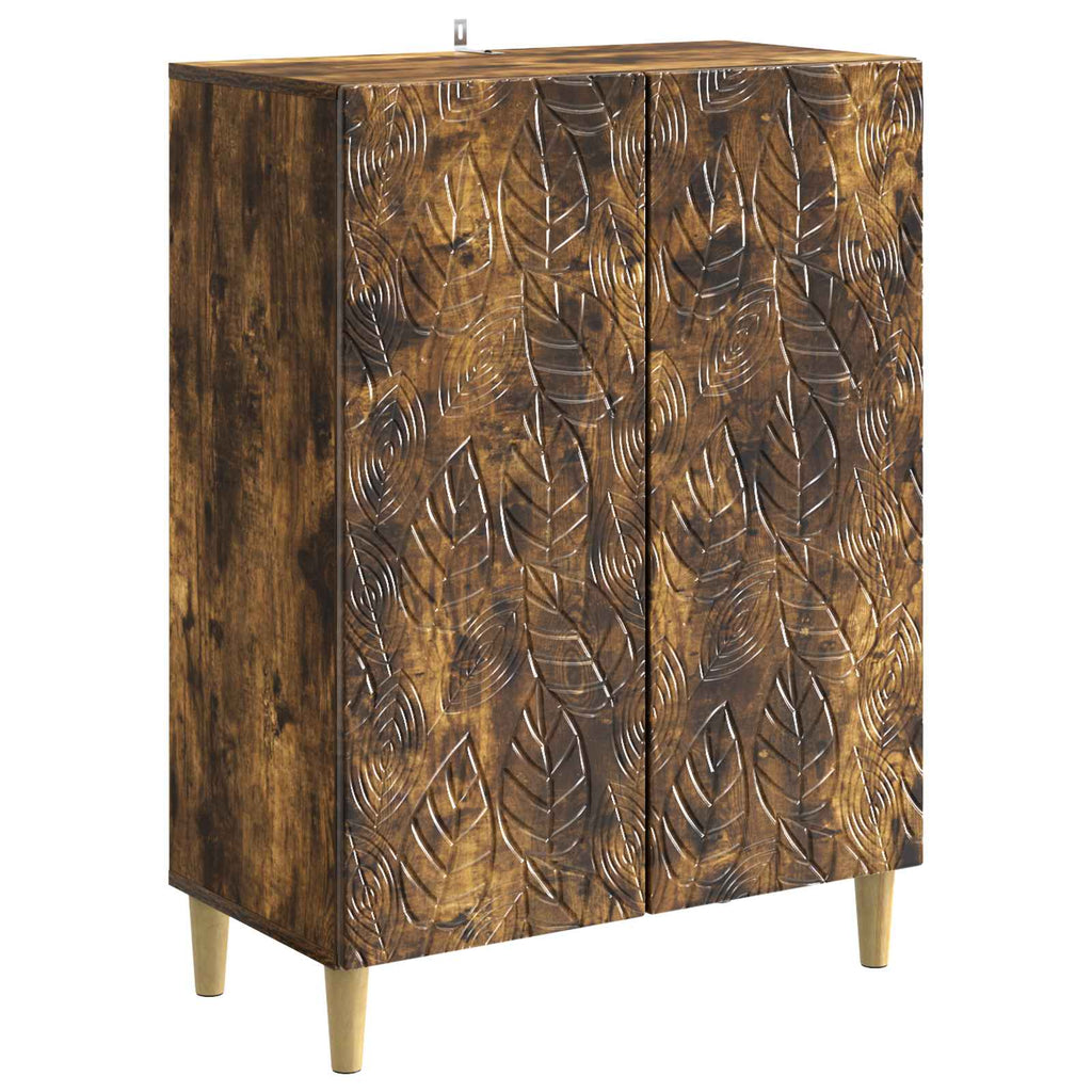 vidaXL Bufet Dąb wędzony 66 x 34,5 x 90 cm Drewno inżynieryjne