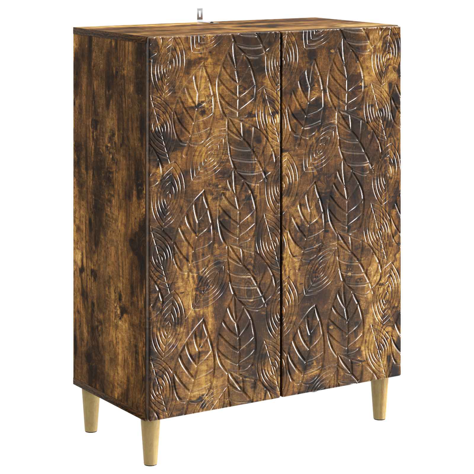 vidaXL Bufet Dąb wędzony 66 x 34,5 x 90 cm Drewno inżynieryjne