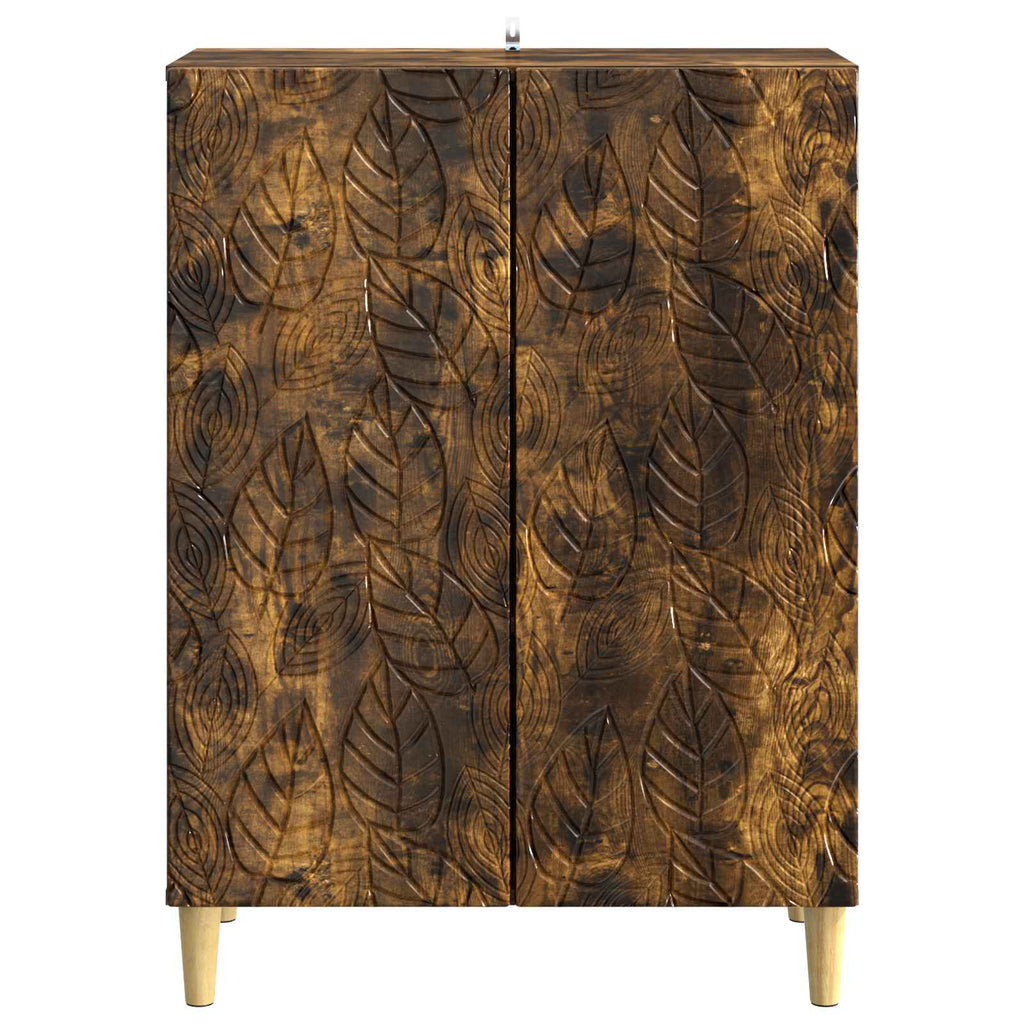 vidaXL Bufet Dąb wędzony 66 x 34,5 x 90 cm Drewno inżynieryjne