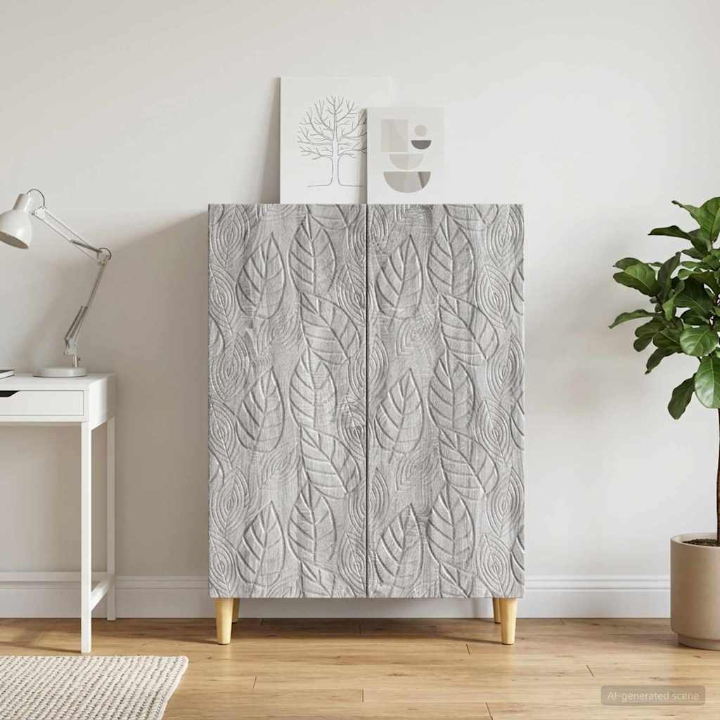 vidaXL Bufet Szary Sonoma 66 x 34,5 x 90 cm Drewno inżynieryjne