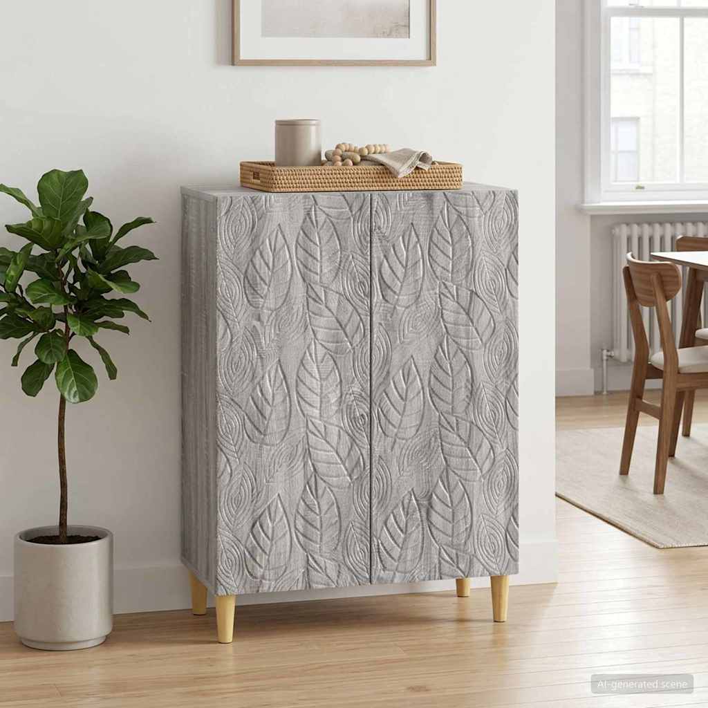vidaXL Bufet Szary Sonoma 66 x 34,5 x 90 cm Drewno inżynieryjne