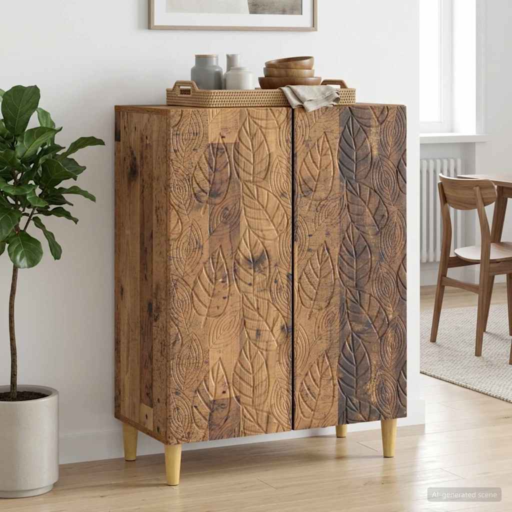 vidaXL Bufet Stare drewno 66 x 34,5 x 90 cm Drewno inżynieryjne