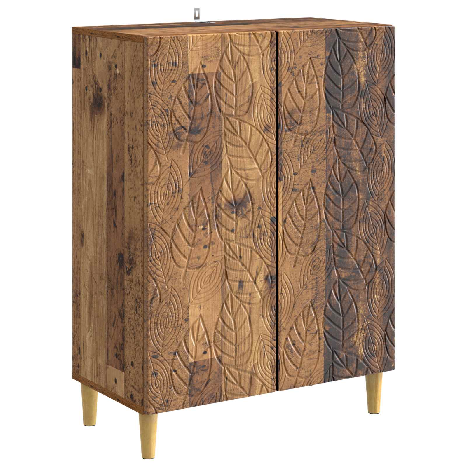 vidaXL Bufet Stare drewno 66 x 34,5 x 90 cm Drewno inżynieryjne