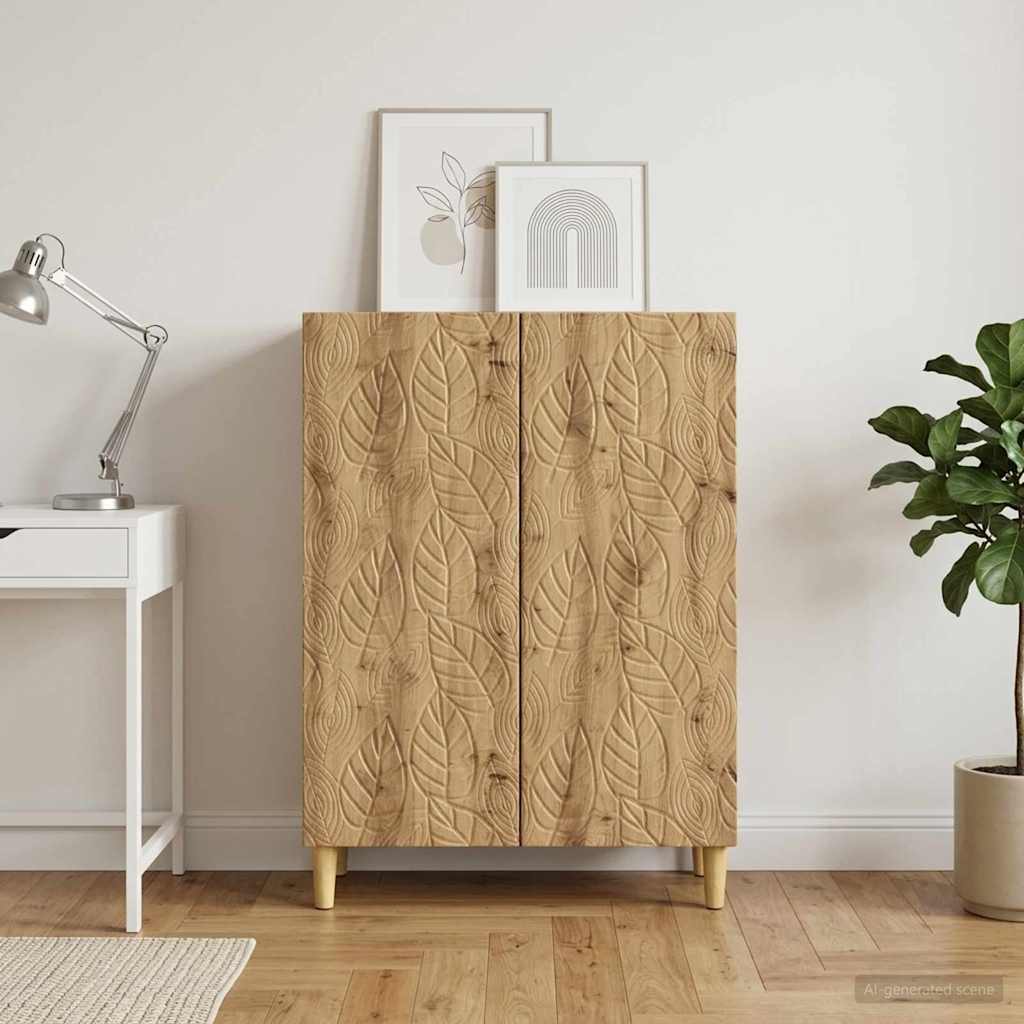 vidaXL Bufet Dąb artisan 66 x 34,5 x 90 cm Drewno inżynieryjne