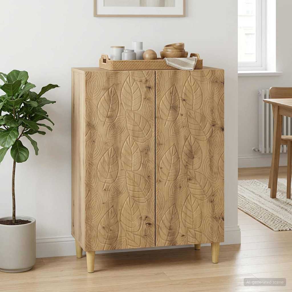 vidaXL Bufet Dąb artisan 66 x 34,5 x 90 cm Drewno inżynieryjne