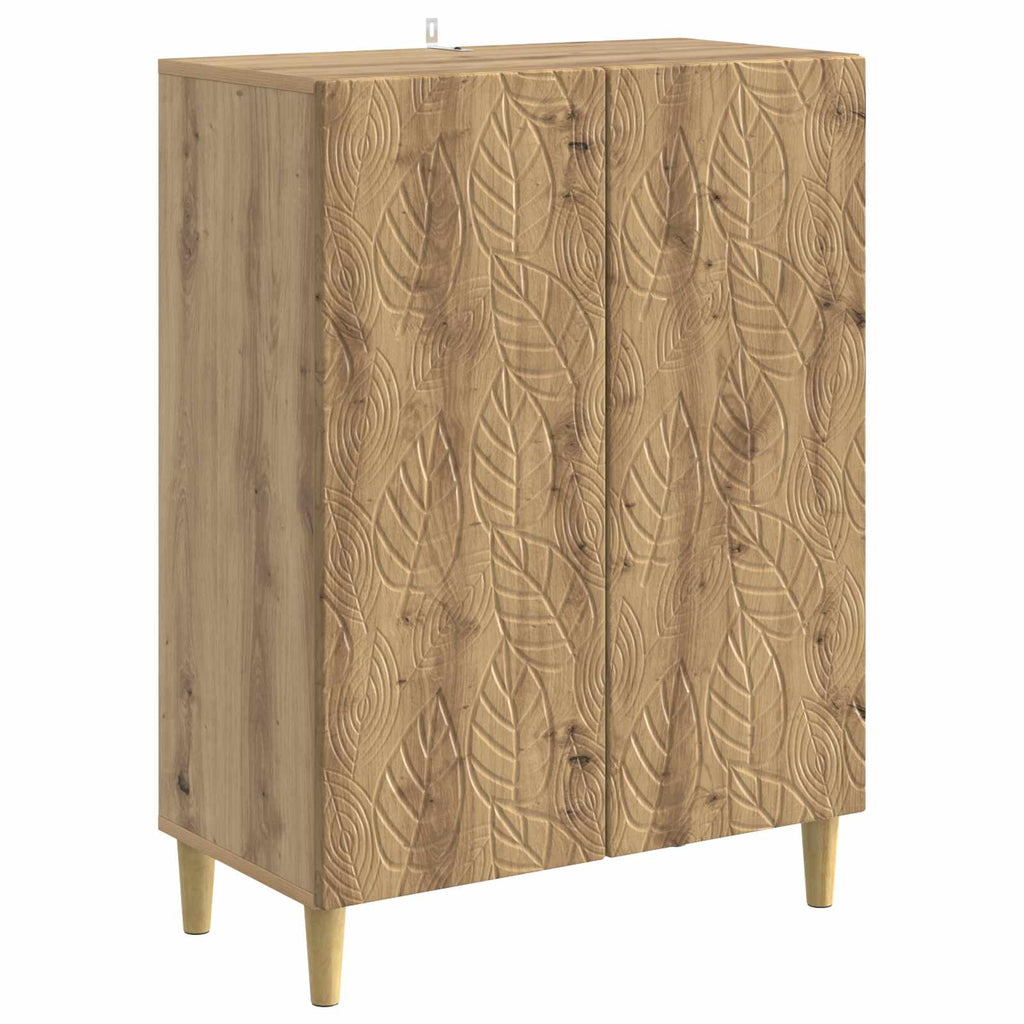 vidaXL Bufet Dąb artisan 66 x 34,5 x 90 cm Drewno inżynieryjne