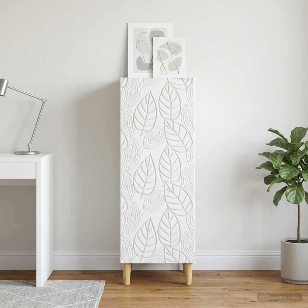 vidaXL Bufet Biały 33 x 34,5 x 90 cm Drewno inżynieryjne