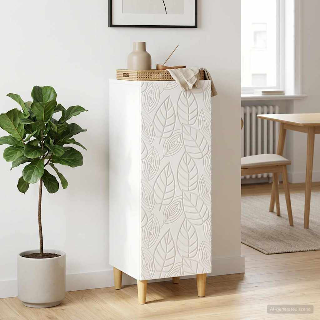 vidaXL Bufet Biały 33 x 34,5 x 90 cm Drewno inżynieryjne