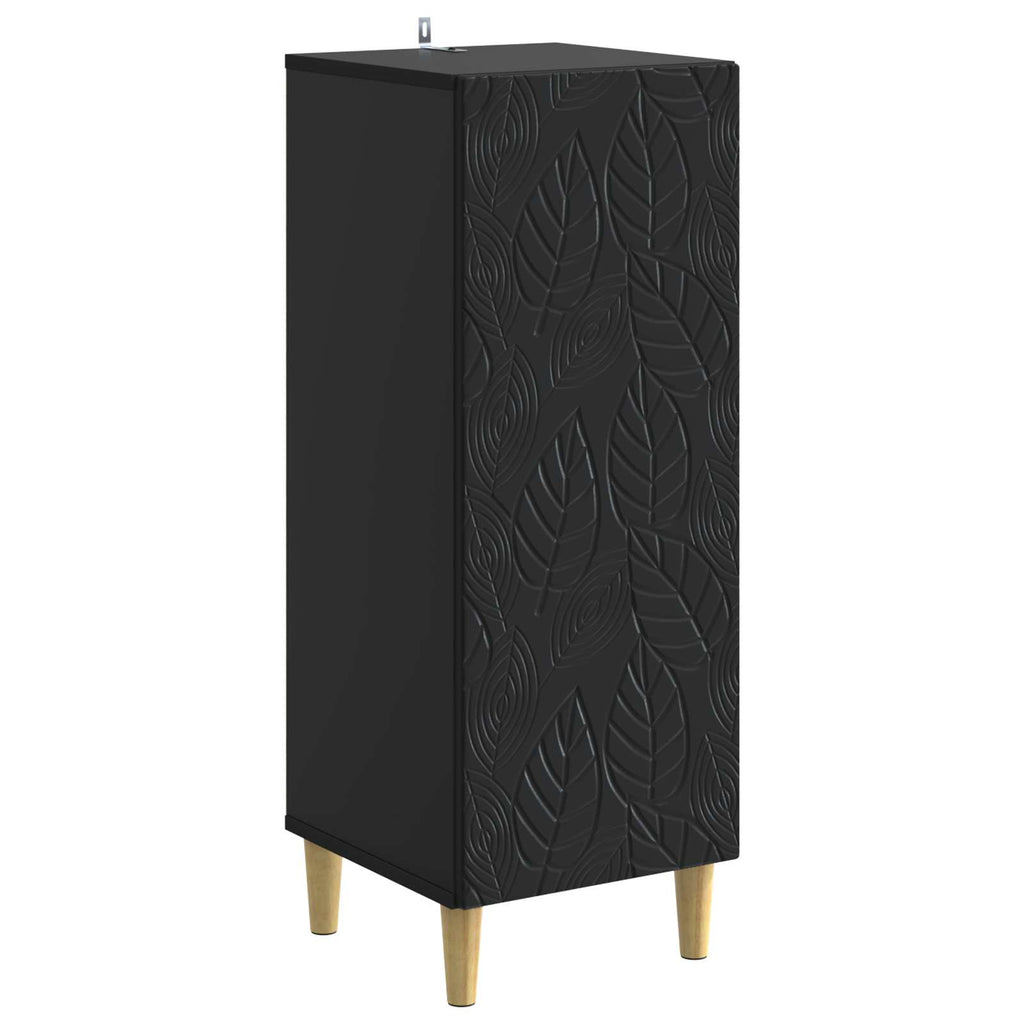 vidaXL Bufet Czarny 33 x 34,5 x 90 cm Drewno inżynieryjne