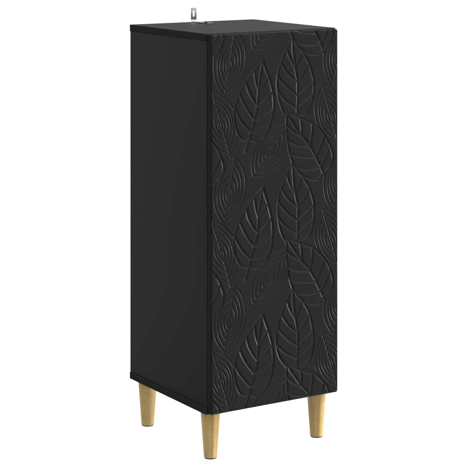 vidaXL Bufet Czarny 33 x 34,5 x 90 cm Drewno inżynieryjne