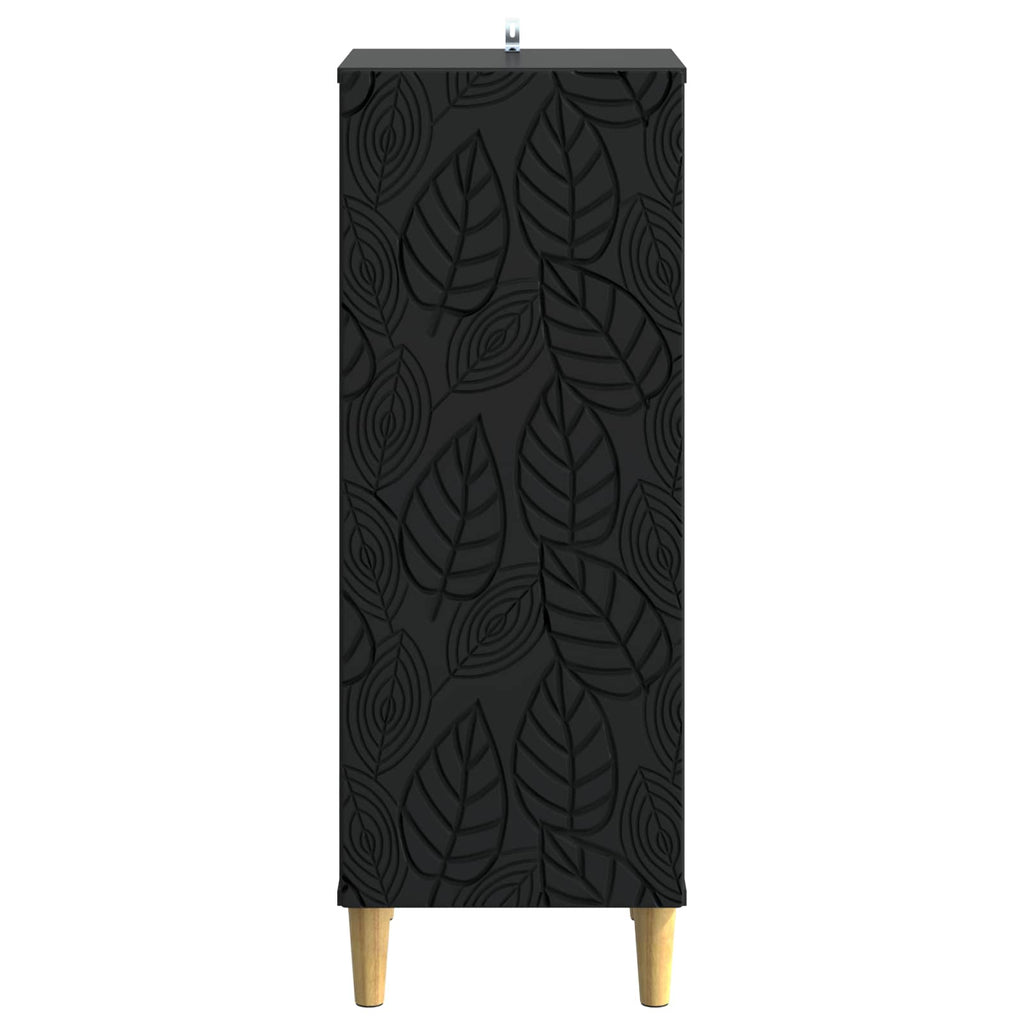 vidaXL Bufet Czarny 33 x 34,5 x 90 cm Drewno inżynieryjne
