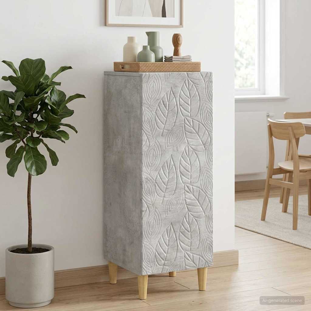 vidaXL Bufet Betonowy szary 33 x 34,5 x 90 cm Drewno inżynieryjne