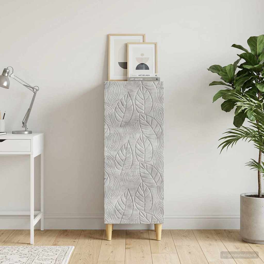 vidaXL Bufet Betonowy szary 33 x 34,5 x 90 cm Drewno inżynieryjne