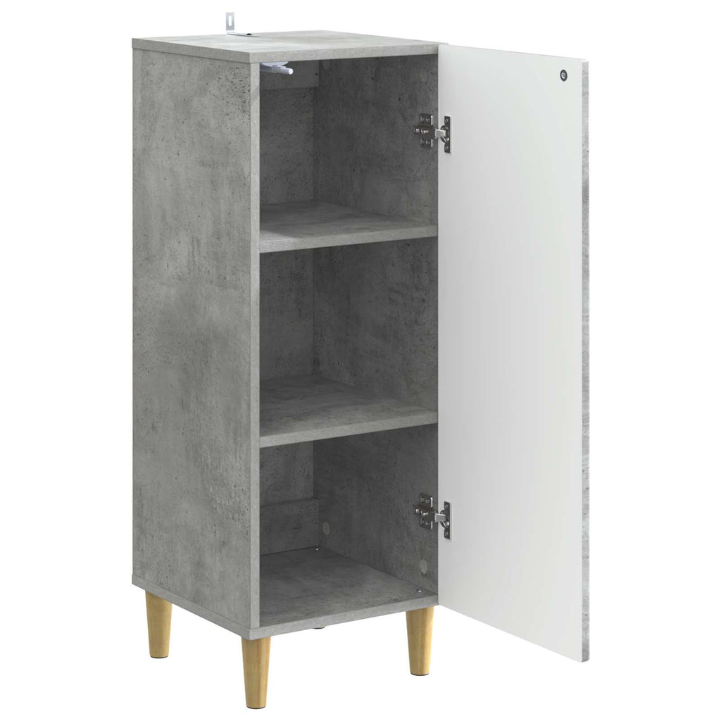vidaXL Bufet Betonowy szary 33 x 34,5 x 90 cm Drewno inżynieryjne