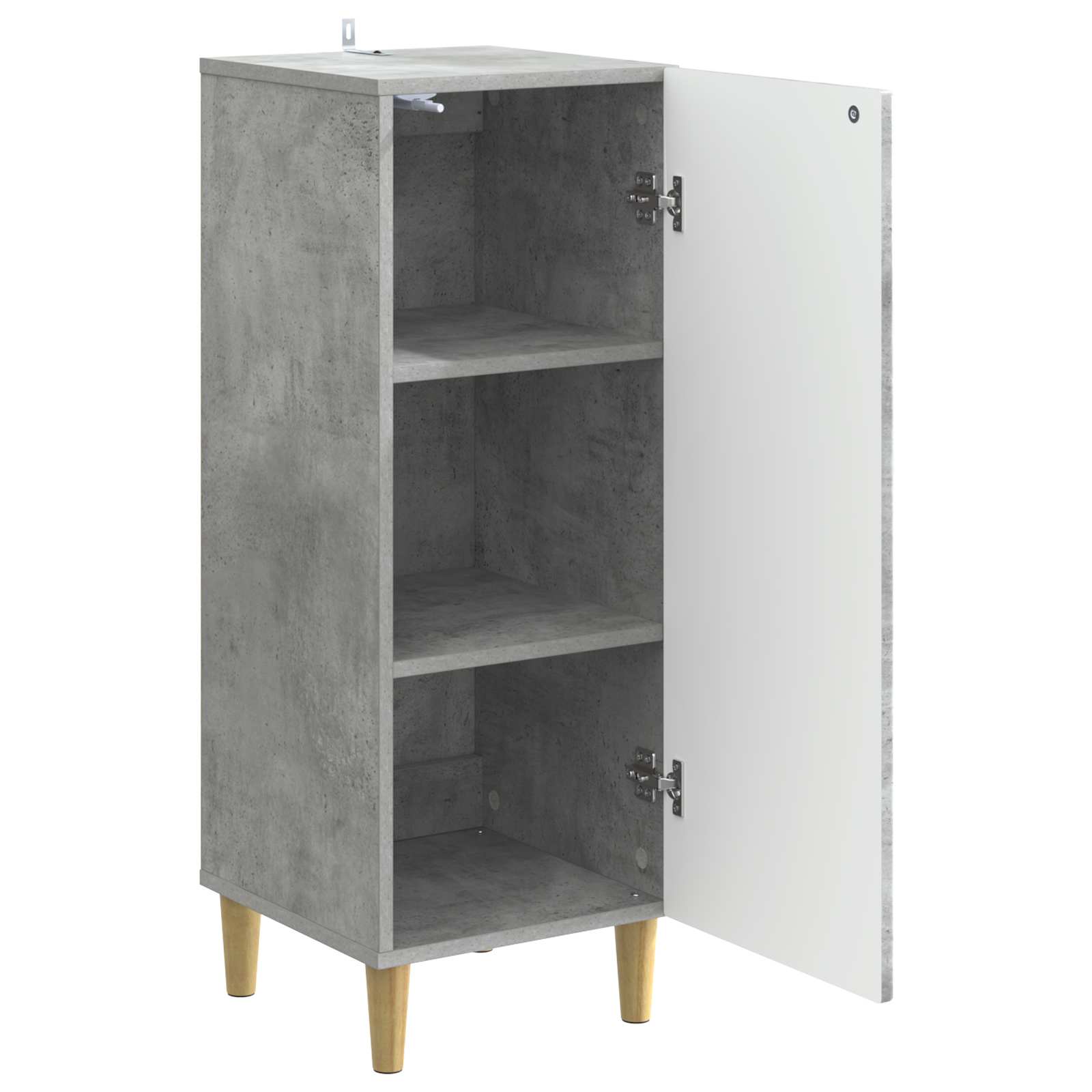 vidaXL Bufet Betonowy szary 33 x 34,5 x 90 cm Drewno inżynieryjne