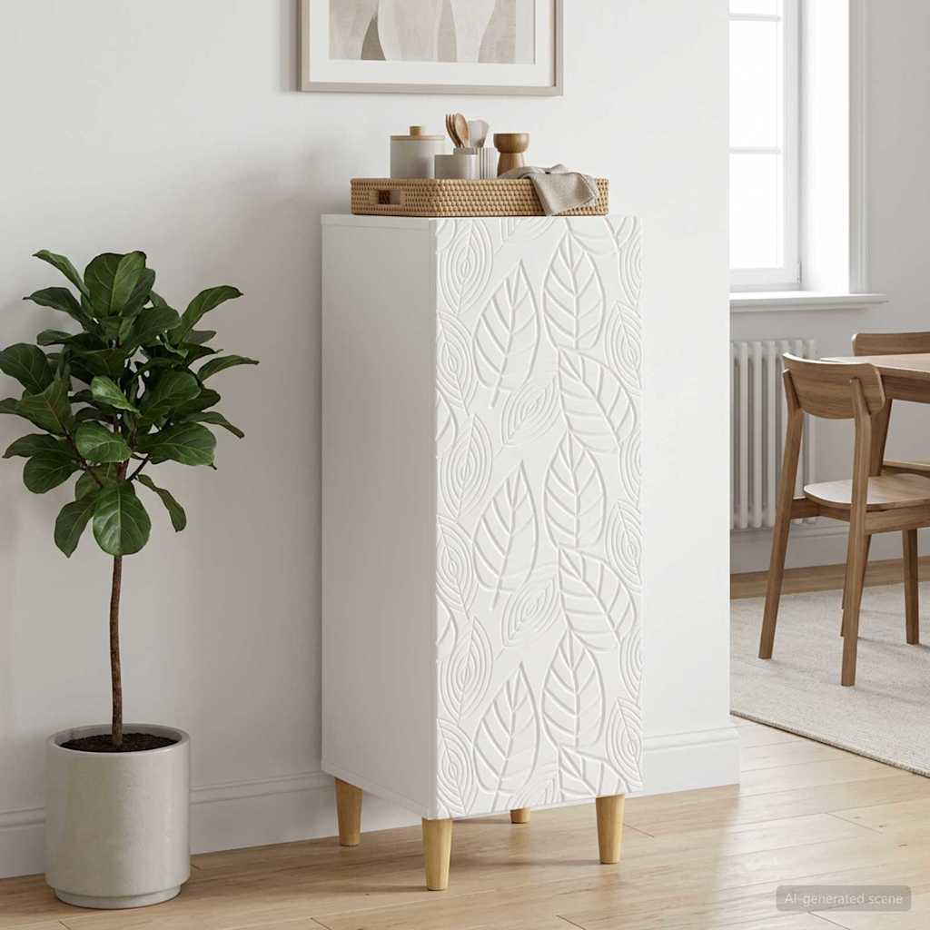 vidaXL Bufet Biały wysoki połysk 33 x 34,5 x 90 cm Drewno inżynieryjne