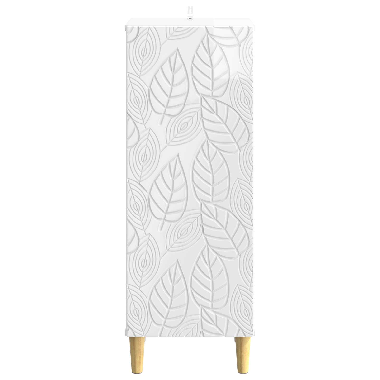 vidaXL Bufet Biały wysoki połysk 33 x 34,5 x 90 cm Drewno inżynieryjne