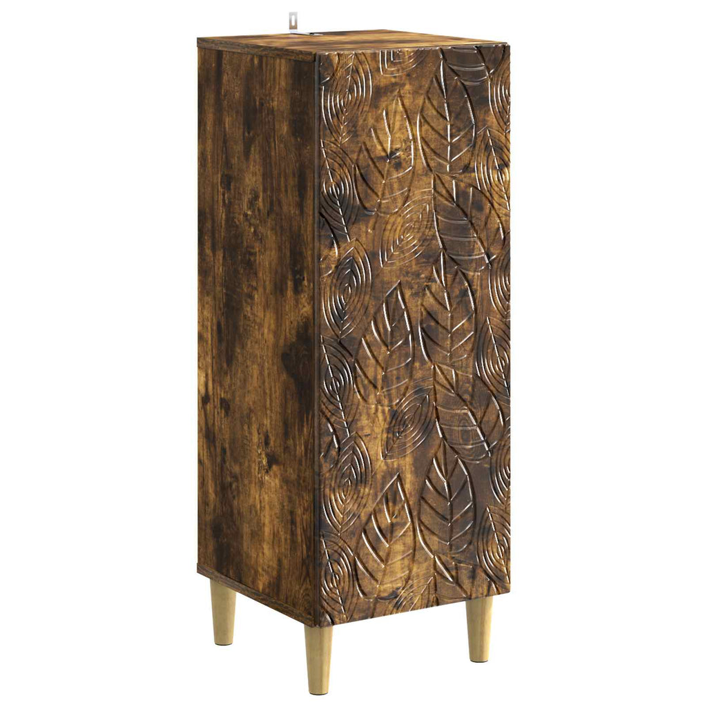 vidaXL Bufet Dąb wędzony 33 x 34,5 x 90 cm Drewno inżynieryjne