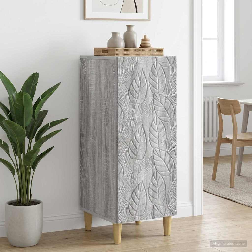 vidaXL Bufet Szary Sonoma 33 x 34,5 x 90 cm Drewno inżynieryjne