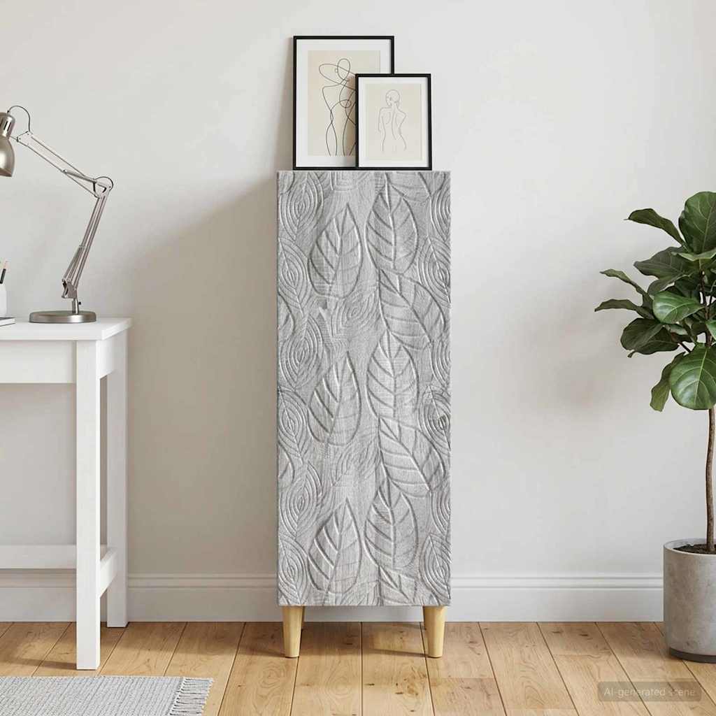 vidaXL Bufet Szary Sonoma 33 x 34,5 x 90 cm Drewno inżynieryjne