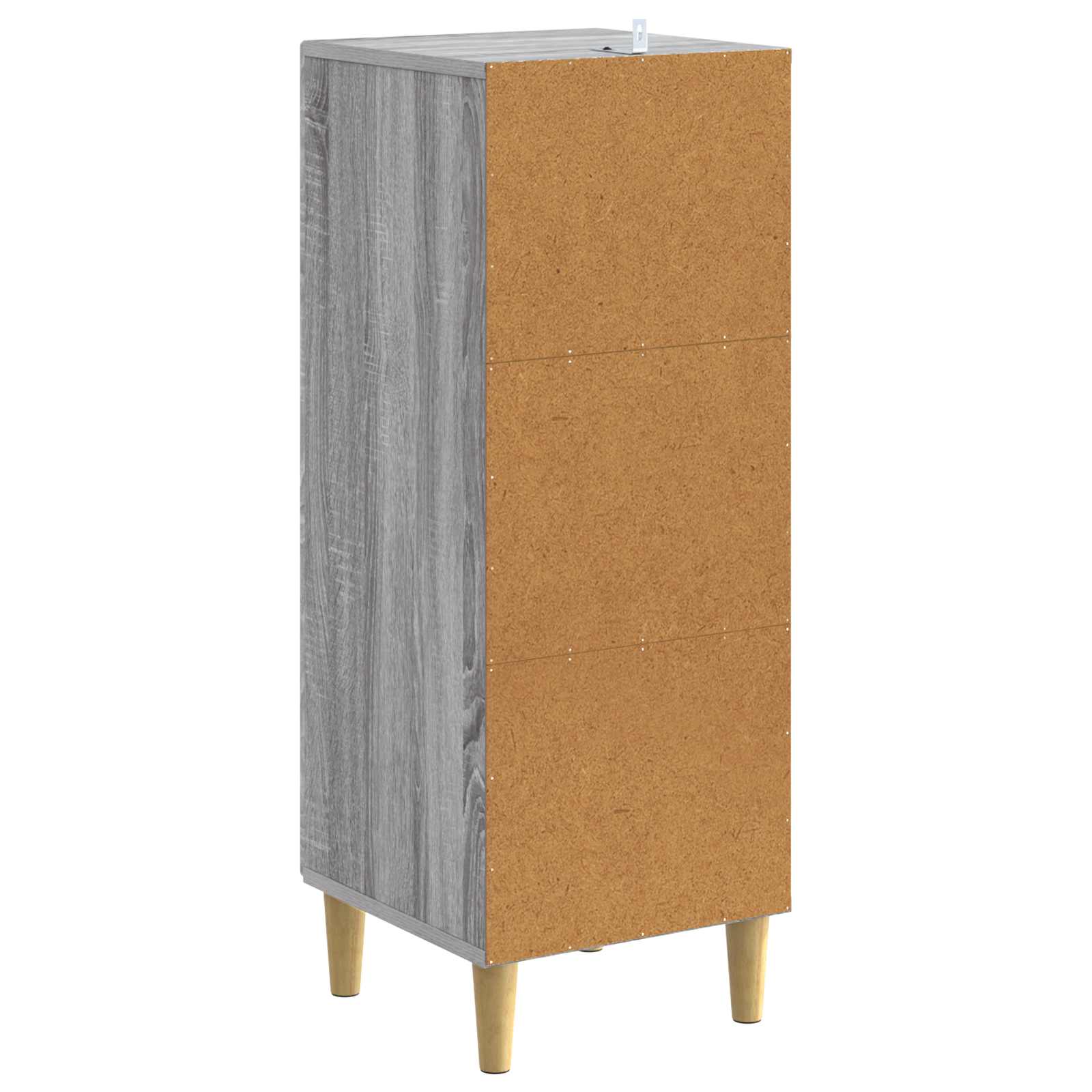 vidaXL Bufet Szary Sonoma 33 x 34,5 x 90 cm Drewno inżynieryjne
